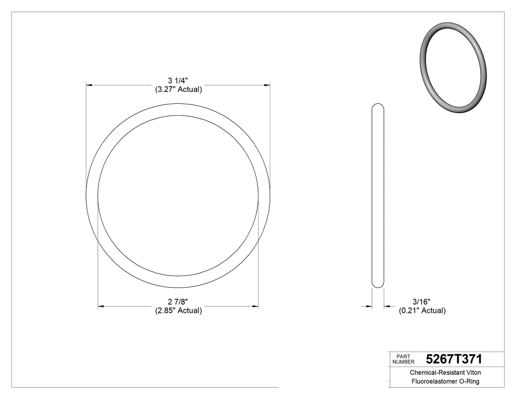 Technical drawing - 5267T371
